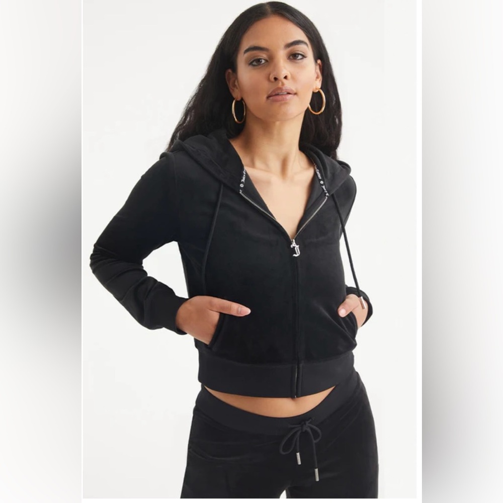 Juicy Couture OG Bling Velour Hoodie & Juicy Couture OG Bling Velour Track Pants